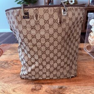 Vintage Gucci Bucket Monogram tote